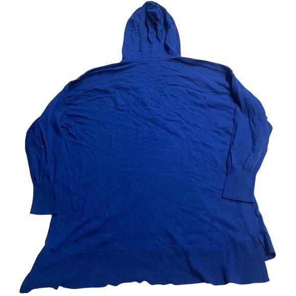 C&C California Hoodie Kangaroo Pocket Sweater Women Plus Size 3X Modal Wool Blue - Picture 6 of 7